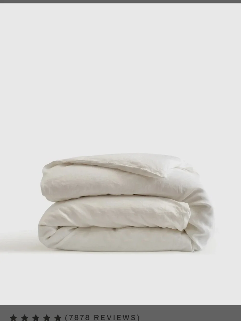 Quince Linen 100% White Duvet Cover Only King Cali